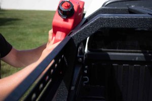 Toyota Tacoma Truck Bed Rack - Fishbone Offroad - Half Height Tackle Rack - Black - `16-`27